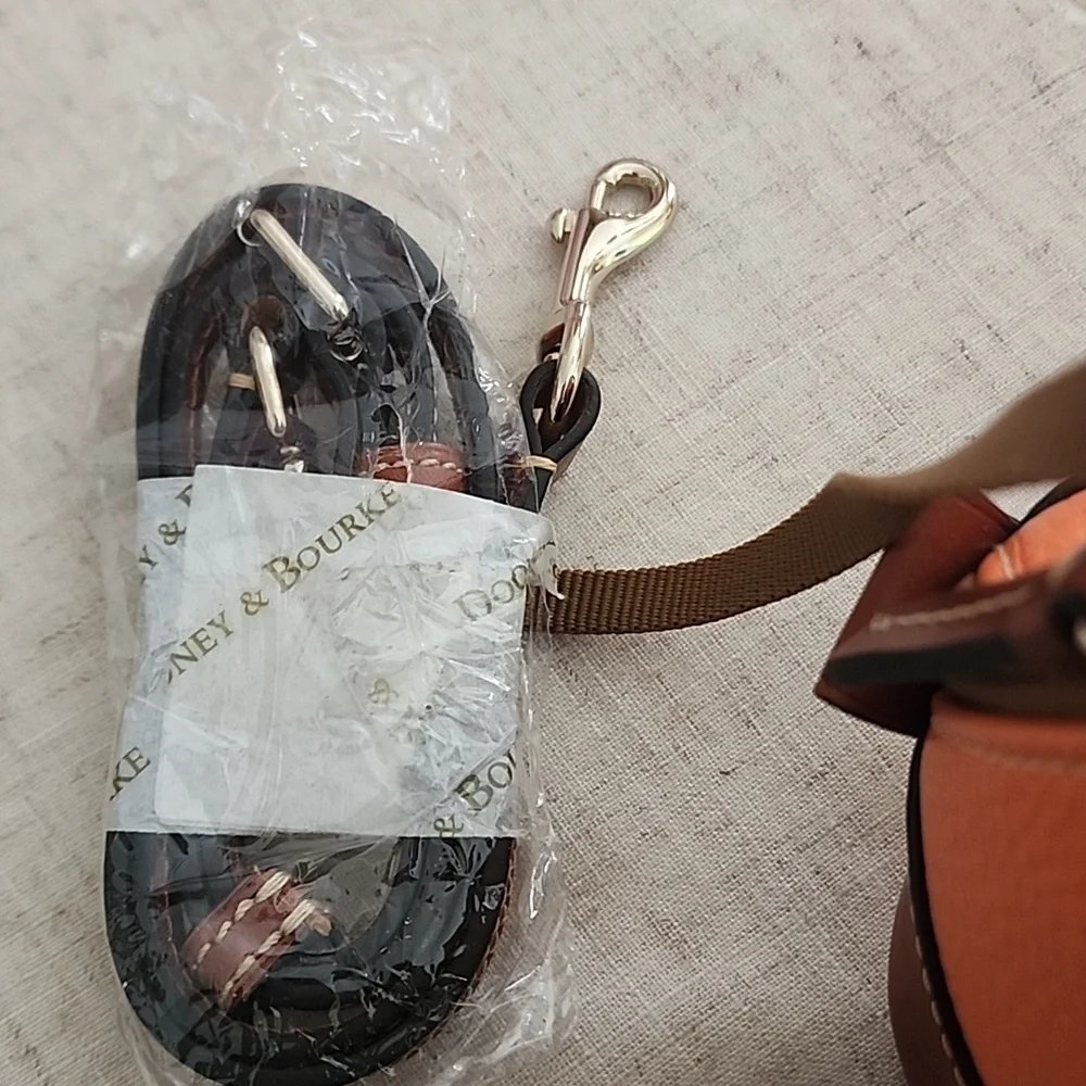 Dooney & Bourke Orange and Brown Satchel - Picture 4 of 7
